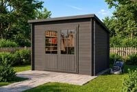 Alpholz Gartenhaus Holz Maria, BxT: 300x272 cm, in Impr&auml;gniert (Grau) mit 40mm