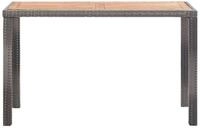 vidaXL Gartentisch, Outdoor Tisch Anthrazit und Braun 123x60x74 cm Akazie...