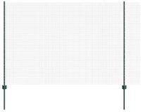 vidaXL Gartenzaun Schwei&szlig;drahtzaun mit Pfosten 10 x 1,5 m (B x H), (1-St)