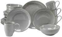 CreaTable Kombiservice Nature Collection Stone (20-tlg), 4 Personen, Steinzeug
