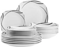 M&Auml;SER Tafelservice DECORA, Teller Set, Porzellan (18-tlg), 6 Personen,...