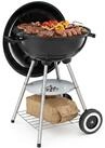 tectake Holzkohlegrill Kugelgrill - gro&szlig;er verchromter Rost & abnehmbare
