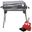 Grillpeter Holzkohlegrill Mangal Iskander Schaschlikgrilll Set mit Grillrost...