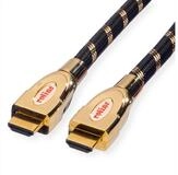 ROLINE GOLD HDMI Ultra HD Kabel mit Ethernet, ST/ST Audio- & Video-Kabel, HDMI...