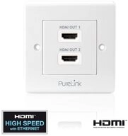 PureLink PureLink&reg; - HDMI Anschlu&szlig;dose - PureInstall 2-fach Video-Adapter