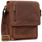 STILORD Schultertasche "Finn" Kleine Umh&auml;ngetasche Herren Leder Messenger Bag