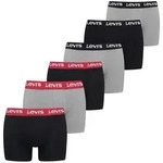 Levi's&reg; Boxershorts LEVIS MEN REPEAT LOGO BOXER BRIEF 6P ECOM (6er Pack) grau L