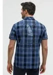 CAMP DAVID Kurzarmhemd mit Klappentaschen blau 4XL