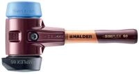 Gummihammer HALDER SIMPLEX Schonhammer &Oslash; 80 mm Gummi / TPE-soft blau mit...