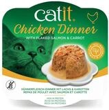 Catit Dinner Huhn mit Lachs & Karotte 80 g, Trockenfutter f&uuml;r: Katze