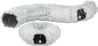 TRIXIE Tiertunnel Spieltunnel Harvey - grau - &oslash; 25 &times; 160 cm, Pl&uuml;sch grau