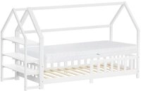 ML-DESIGN Spielbett Hausbett Kinderbett inkl. Lattenrost und Regal Bodenbett...