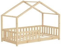 ML-DESIGN Spielbett Hausbett Kinderbett inkl. Lattenrost & Rausfallschutz Kinder