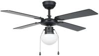 EGLO Deckenventilator Fortaleza, Zugkette, Beleuchtung und Sommer Winter...