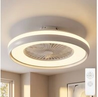 V-TAC Deckenventilator, Deckenventilator Deckenlampe Deckenleuchte CCT 3 Stufen...