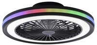 JUST LIGHT LED Deckenleuchte LED Deckenventilator BRANDON, Bedienbar...