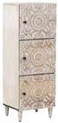 vidaXL Hochschrank Hochschrank mit Regal Wei&szlig; 40 x 33,5 x 110 cm Massivholz...