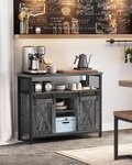VASAGLE Sideboard K&uuml;chenschrank, Aufbewahrungsschrank, mit 2 Schiebet&uuml;ren, 33 x 100