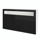 Vladon Sideboard Valencia (Sideboard, mit 3 T&uuml;ren und 1 offenem Fach), Wei&szlig;