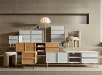 WOOOD Sideboard Tours mit Melamin-MDF und breiter Ausf&uuml;hrung B 120 x T 42 x H...