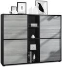 Vladon Highboard Cuba V3 (Highboard, Schrank Anrichte Cuba V3 mit 12 F&auml;chern),