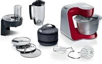 BOSCH K&uuml;chenmaschine Serie 4, MUM58R20, 7 Stufen, Edelstahlsch&uuml;ssel 3,9 L,...