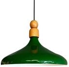 Bamyum Pendelleuchte Perle Holz Metall &Oslash;35 cm, E27, Modern Pendelleuchte, ohne