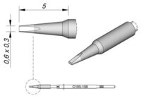 JBC Tools L&ouml;tkolben JBC Tools C115108 L&ouml;tspitze Mei&szlig;elform, gerade...