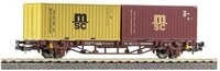 PIKO G&uuml;terwagen 27750 Containertragwagen DC 2x 20'' Container MSC