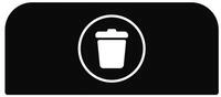 Rubbermaid Hinweisschild Hinweisschild 2155310 f.Beh&auml;ltereinheit 57l Restm&uuml;ll