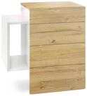 Vladon Nachttisch Queens (Nachttischschrank mit 2 Schubladen, und 1 seitlichem...