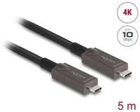 Delock DELOCK Aktives Optisches USB-C Video Daten PD Kabel 5 m USB-Kabel