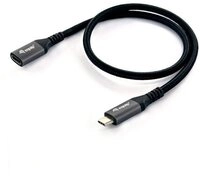 Equip USB 3.2 Gen 2 C auf C Kabel 0,5m PD100W 4K/60Hz 10Gbps schwarz USB-Kabel,...