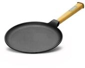 4BIG.fun Cr&ecirc;pepfanne Pfanne f&uuml;r Cr&ecirc;pes/Pfannkuchen Gusseisen Holzgriff,...