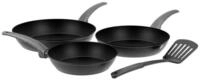 GR&Auml;WE Bratpfanne GR&Auml;WE Aluminium-Pfannenset, &Oslash; 20 cm, &Oslash; 24 cm, &Oslash; 28 cm,