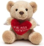 Uni-Toys Kuscheltier Schutzengel-Teddyb&auml;r - versch. Varianten - 13 cm (H&ouml;he) -