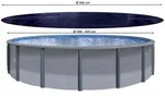 Quick Star Pool-Abdeckplane Rund 200g/m2, Sommer & Winter Poolabdeckung,...