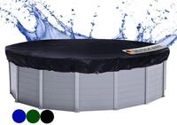 Quick Star Pool-Abdeckplane Rund 200g/m&sup2;, Sommer & Winter Poolabdeckung,