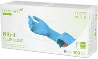 Medi-Inn Nitril-Handschuhe Nitril blue long Einmalhandschuhe puderfrei AQL: 1.5