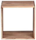 Wohnling Standregal Massivholz Akazie Cube Regal 435x435 Beistelltisch MUMBAI