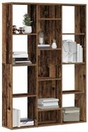 vidaXL Regal NA RaumteilerB&uuml;cherregal Altholz-Optik 100x24x140cm Spanplatte