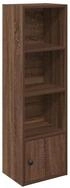 vidaXL B&uuml;cherregal B&uuml;cherregal Braun Eichen-Optik 31x24x102 cm Holzwerkstoff,