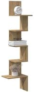vidaXL Eckregal, Wand-Eckregal Artisan-Eiche 32x32x127,5 cm Holzwerkstoff