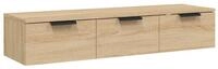 vidaXL Kommode, Wandschrank Sonoma-Eiche 102x30x20 cm Holzwerkstoff