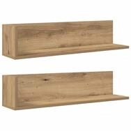 vidaXL Regal Wandregale 2 Stk. Artisan-Eiche 75x16,5x16,5 cm Holzwerkstoff,...