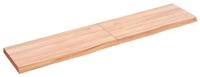 vidaXL Regal Wandregal Hellbraun 140x30x(2-4) cm Massivholz Eiche Behandelt,...