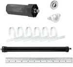Nobily Achtkantwelle Rolladen-Set mit Mini Rolladenmotor, Mechanik-Set, Welle,