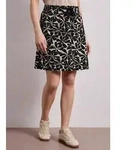 STREET ONE Minirock mit allover Blumenprint schwarz 32