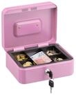 relaxdays Geldkassette Abschlie&szlig;bare Geldkassette, Pink