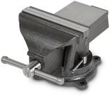 EBERTH Schraubstock Gusseisen mit Amboss, 150mm Backenbreite, 152mm Gesamth&ouml;he,